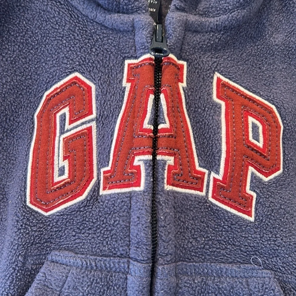 🍻🛒🇪🇸🐠Gap fleece hoodie full zip pockets blue burgundy green 6-12 months BUDGET